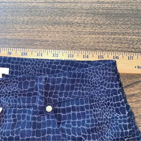 Eric Women's Black Snake Skin Textured Skinny Stretchy Jeans Pants Plus Size 10 - Picture 9 of 10